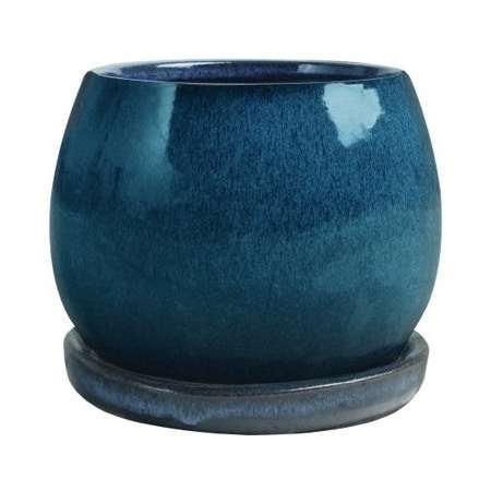 Trendspot 8"Aqua Blu Artisan Pot CR10975-08H